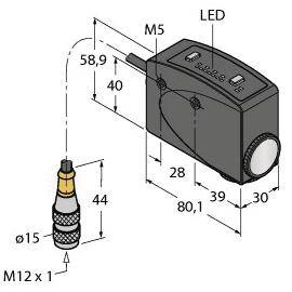 Turck Farbsensor 1 St. R58BPCRGB1Q M12 (L x B x H) 80.10 x 30 x 58.90mm