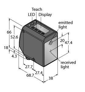 Turck Abstandssensor PNP, NPN LTF24IC2LDQ