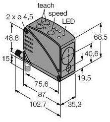 Turck Reflexions-Lichttaster NPN LT3NIQ