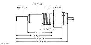 Turck Eintauchsensor FCS-G1/2A4-NAEX0/AL065 6870346 1St.