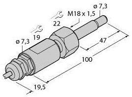 Turck Eintauchsensor FCST-A4-NA/D100 10M 100002579 1St.