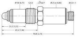 Turck Grenzstandsensor NCLS-30-UN6X-H1141 100004249 NPN (L x B x H) 94.8 x 22 x 22mm