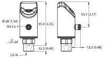 Turck Druckschalter 1 St. PS310-1V-01-LI2UPN8-H1141 -1 bar bis 1 bar