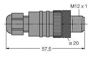 Turck 6824260 Sensor-/Aktor-Steckverbinder, Zubehör 1St.