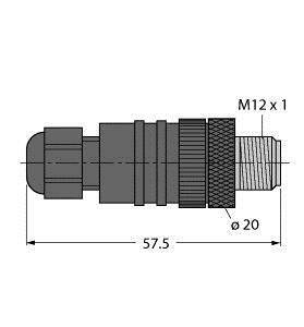 Turck 6824260 Sensor-/Aktor-Steckverbinder, Zubehör 1St.