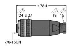 Turck 6904717 Sensor-/Aktor-Steckverbinder, unkonfektioniert 1St.