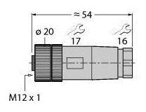 Turck 6904604 Sensor-/Aktor-Steckverbinder, unkonfektioniert 1 St.