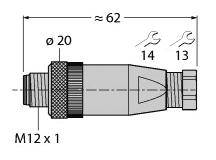 Turck 6904613 Sensor-/Aktor-Steckverbinder, unkonfektioniert 1St.