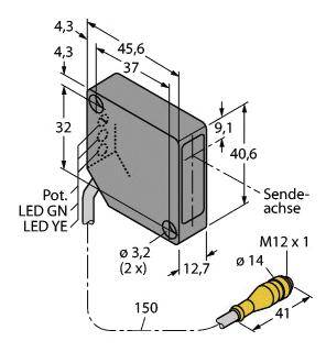 Turck Lichttaster PD45VP6C200Q 3048324 1St.