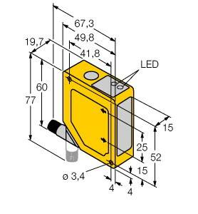 Turck Triangulations-Lichttaster Q50BVUQ 3065277 1St.