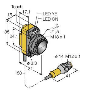 Turck Lichttaster QS18EP6CV45Q5 3068756 1St.