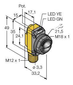 Turck Lichttaster QS18VP6CV15Q8 3066456 1St.