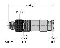 Turck 6901011 Sensor-/Aktor-Steckverbinder, unkonfektioniert 1St.