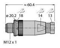 Turck 6904611 Sensor-/Aktor-Steckverbinder, unkonfektioniert 1St.