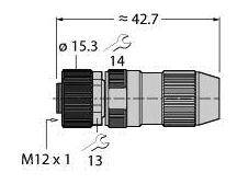 Turck 6905407 Sensor-/Aktor-Steckverbinder, unkonfektioniert 1St.