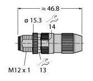 Turck 6905406 Sensor-/Aktor-Steckverbinder, unkonfektioniert 1St.