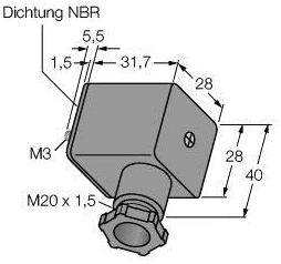 Turck VC-AC21-0.220-K 8028723 Ventilsteckverbinder Bauform A konfekt. VC-AC21-0.220-K 8028723 Inhalt: 1St.