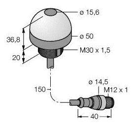 Turck Bestückungssensor K50RPLPGREQP 3075377 1St.