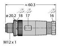 Turck 6901004 Sensor-/Aktor-Steckverbinder, unkonfektioniert 1St.