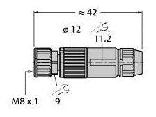 Turck 6905405 Sensor-/Aktor-Steckverbinder, unkonfektioniert 1St.