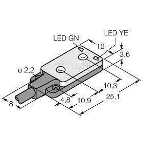 Turck Lichttaster VS2AP5CV30Q 3063079 1St.