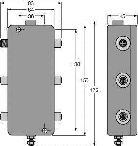Turck JBBS-48-E413/3G 6611400 Verteilerbaustein 1St.