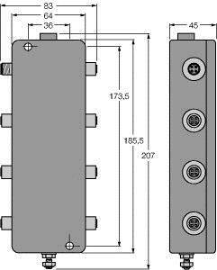 Turck JBBS-48-E613/EX 6611403 Verteilerbaustein 1St.