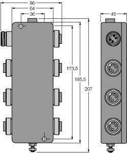 Turck JBBS-48-M613/3G 6611406 Verteilerbaustein 1St.