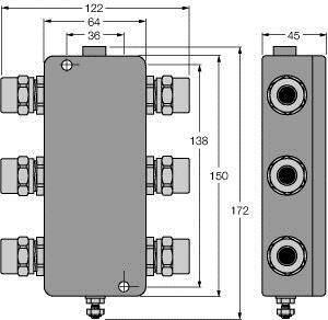 Turck JBBS-48SC-T415B/EX 6611417 Verteilerbaustein 1St.