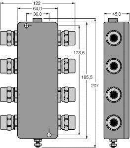 Turck JBBS-48SC-T615B/EX 6611419 Verteilerbaustein 1St.