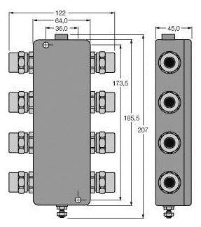 Turck JBBS-48-T615B/EX 6611423 Verteilerbaustein 1St.