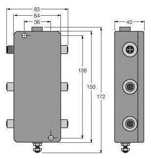 Turck JBBS-49-E413/EX 6611425 Verteilerbaustein 1St.