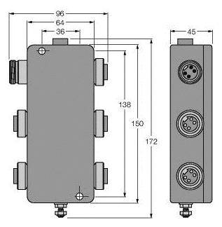 Turck JBBS-49-M413/EX 6611429 Verteilerbaustein 1St.