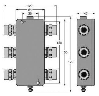 Turck JBBS-49-T415/3G 6611444 Verteilerbaustein 1St.