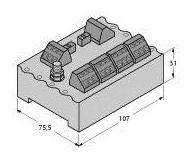 Turck JRBS-40SC-4C/EX 6611451 Verteilerbaustein 1St.