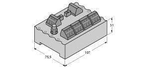 Turck JRBS-40SC-4C/EX 6611451 Verteilerbaustein 1St.