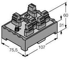 Turck JRBS-40-4R/EX 6611456 Verteilerbaustein 1St.