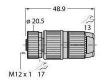 Turck 6905409 Sensor-/Aktor-Steckverbinder, unkonfektioniert 1St.