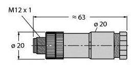 Turck 6930073 Sensor-/Aktor-Steckverbinder, unkonfektioniert 1St.