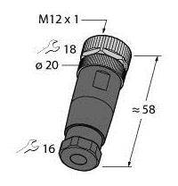 Turck 6604052 Sensor-/Aktor-Steckverbinder, unkonfektioniert 1St.