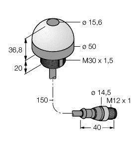 Turck Bestückungssensor K50APFF50GRYC3QPMA 3079031