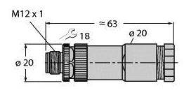Turck 6934721 Sensor-/Aktor-Steckverbinder, unkonfektioniert 1 St.