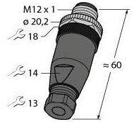Turck 6933589 Sensor-/Aktor-Steckverbinder, unkonfektioniert 1St.