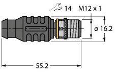 Turck 6934908 Sensor-/Aktor-Steckverbinder, unkonfektioniert Abschlusswiderstand 1St.