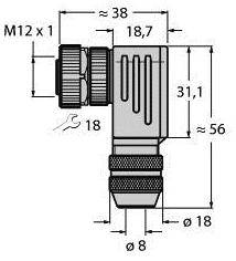Turck 6904713 Sensor-/Aktor-Steckverbinder, unkonfektioniert 1 St.