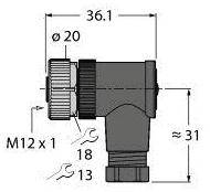Turck 6935145 Sensor-/Aktor-Steckverbinder, unkonfektioniert 1St.