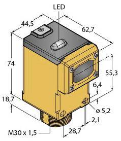 Turck Reflexions-Lichttaster DX80N2Q45D 3026112 1St.