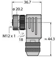 Turck 6932024 Sensor-/Aktor-Steckverbinder, unkonfektioniert 1St.