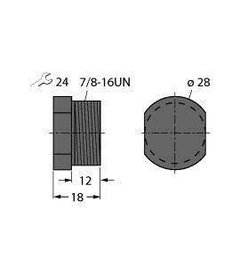 Turck 6936051 Sensor-/Aktor-Verschlusskappe 1St.