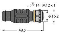 Turck 6934907 Sensor-/Aktor-Steckverbinder, unkonfektioniert Abschlusswiderstand 1St.